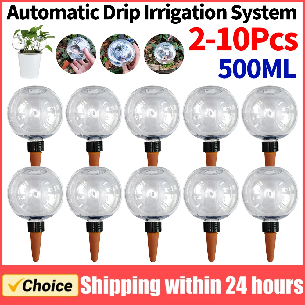 Plant Watering Globe - 2-10 قطع من نظام الري بالتنقيط