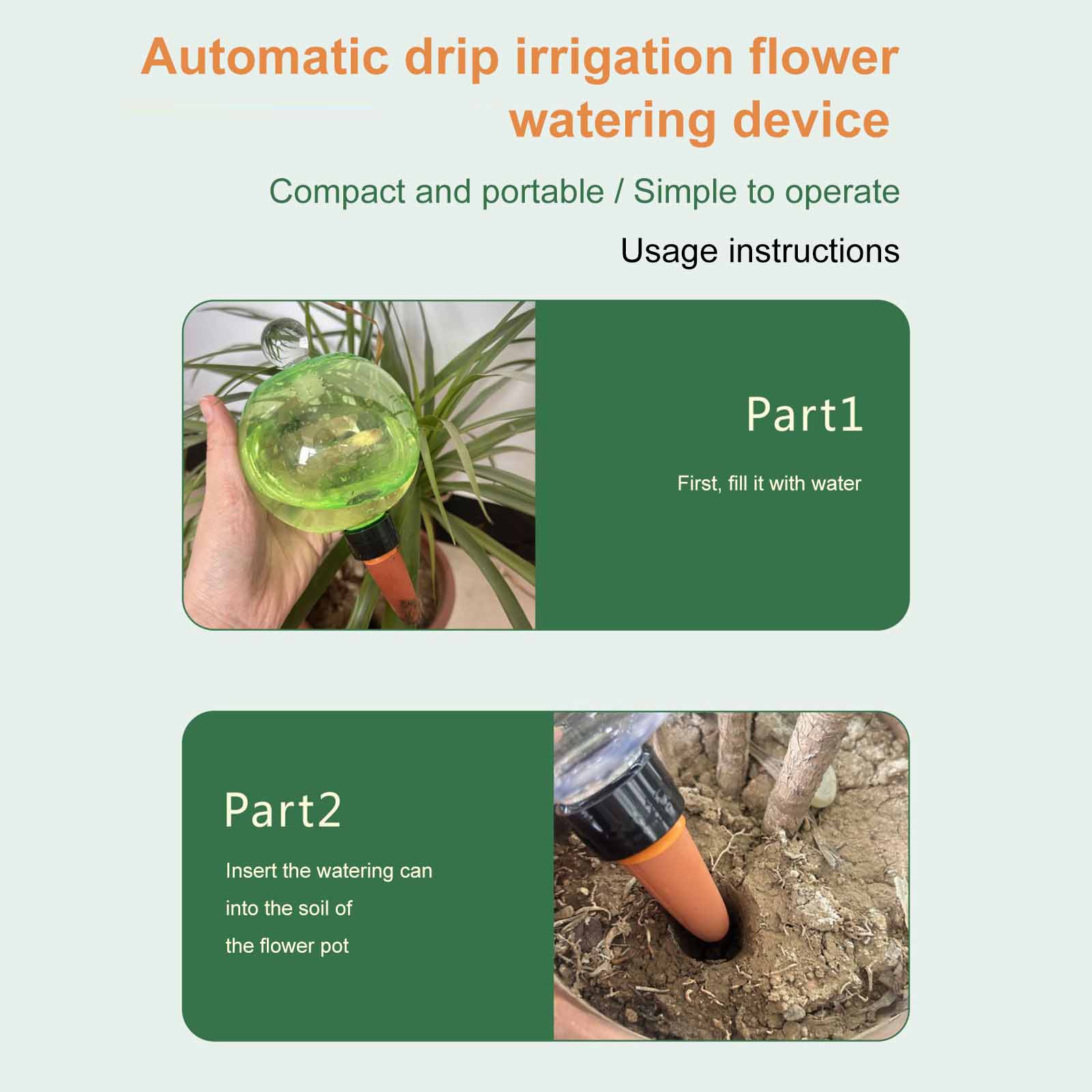 Plant Watering Globe - كرات ري ذاتية سعة 500 مل،