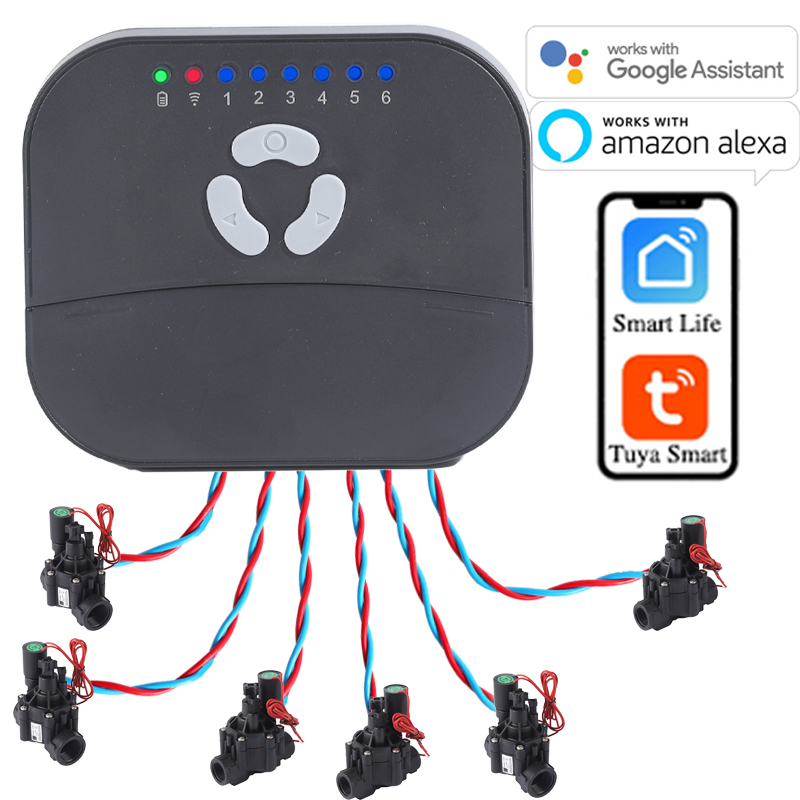 Smart Garden Monitoring System - نظام ري ذكي بـ 6 مناطق