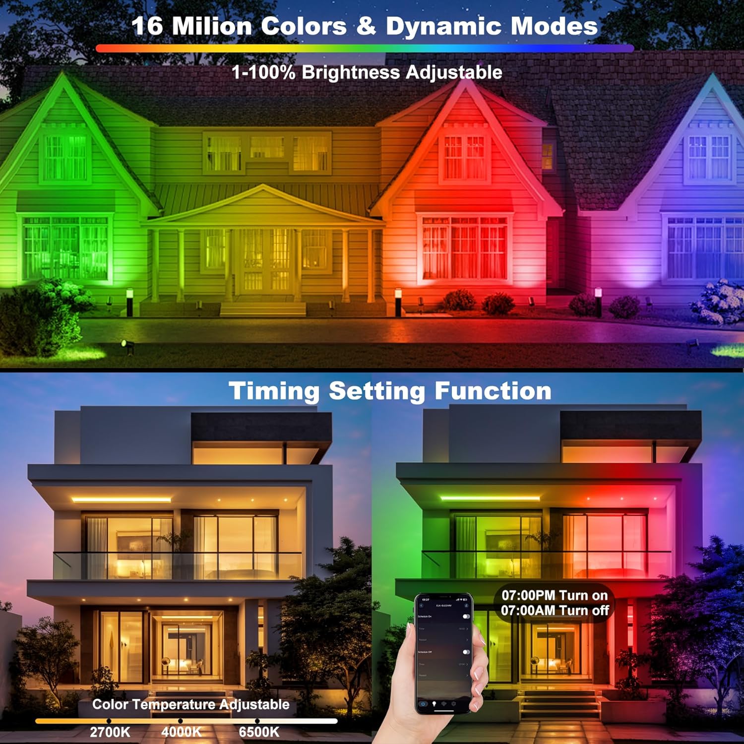 50 واط RGB LED الكاشف بار مع ج - مراجعة Smart Garden Lights Uk وسعره