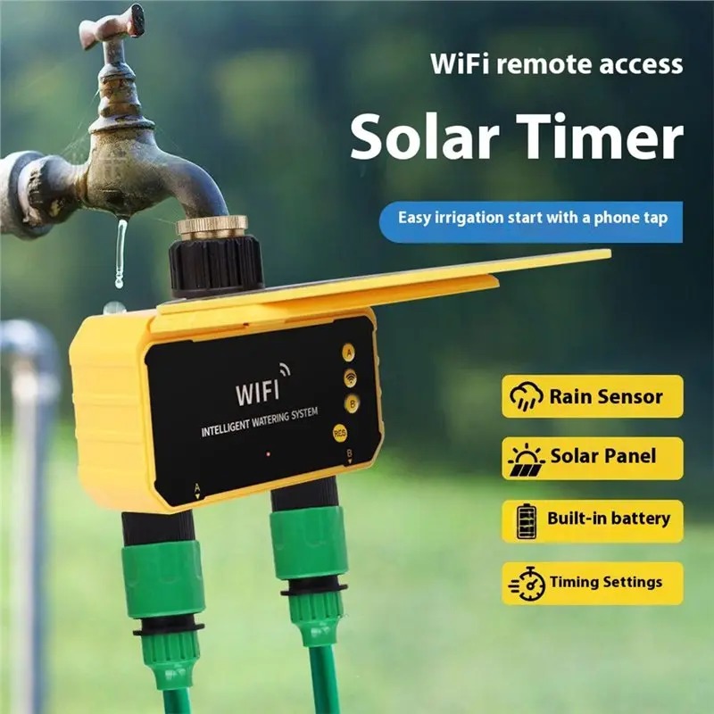 وحدة تحكم بالري بالطاقة الشمسي - مراجعة Smart Garden Monitoring System وسعره