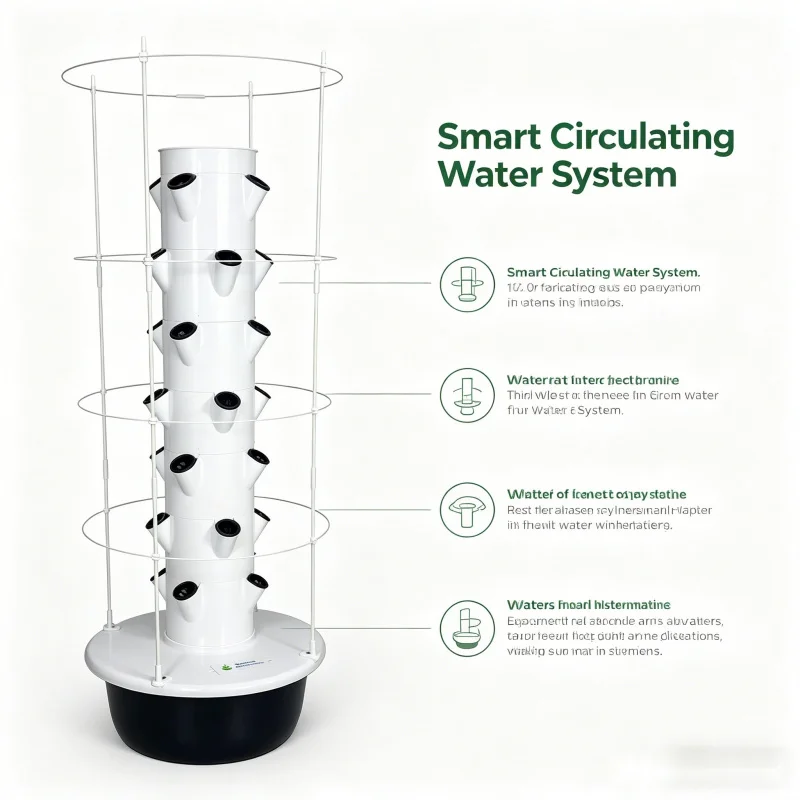 برج زراعة عمودي ذكي من سبيس تر - مراجعة Smart Garden Vertical وسعره
