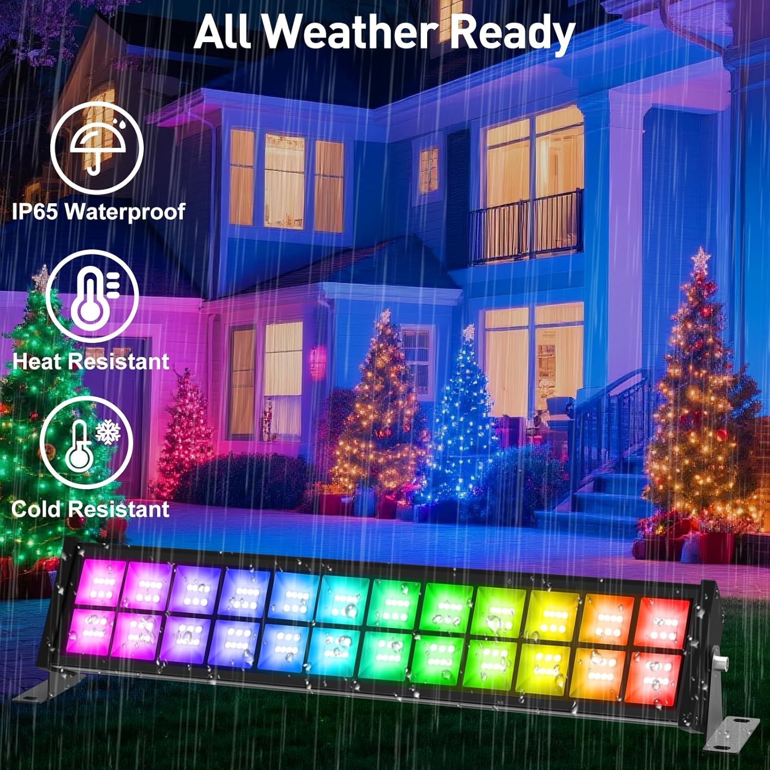 50/72 واط RGB LED الكاشف بار م - مراجعة Smart Garden Lights Uk وسعره