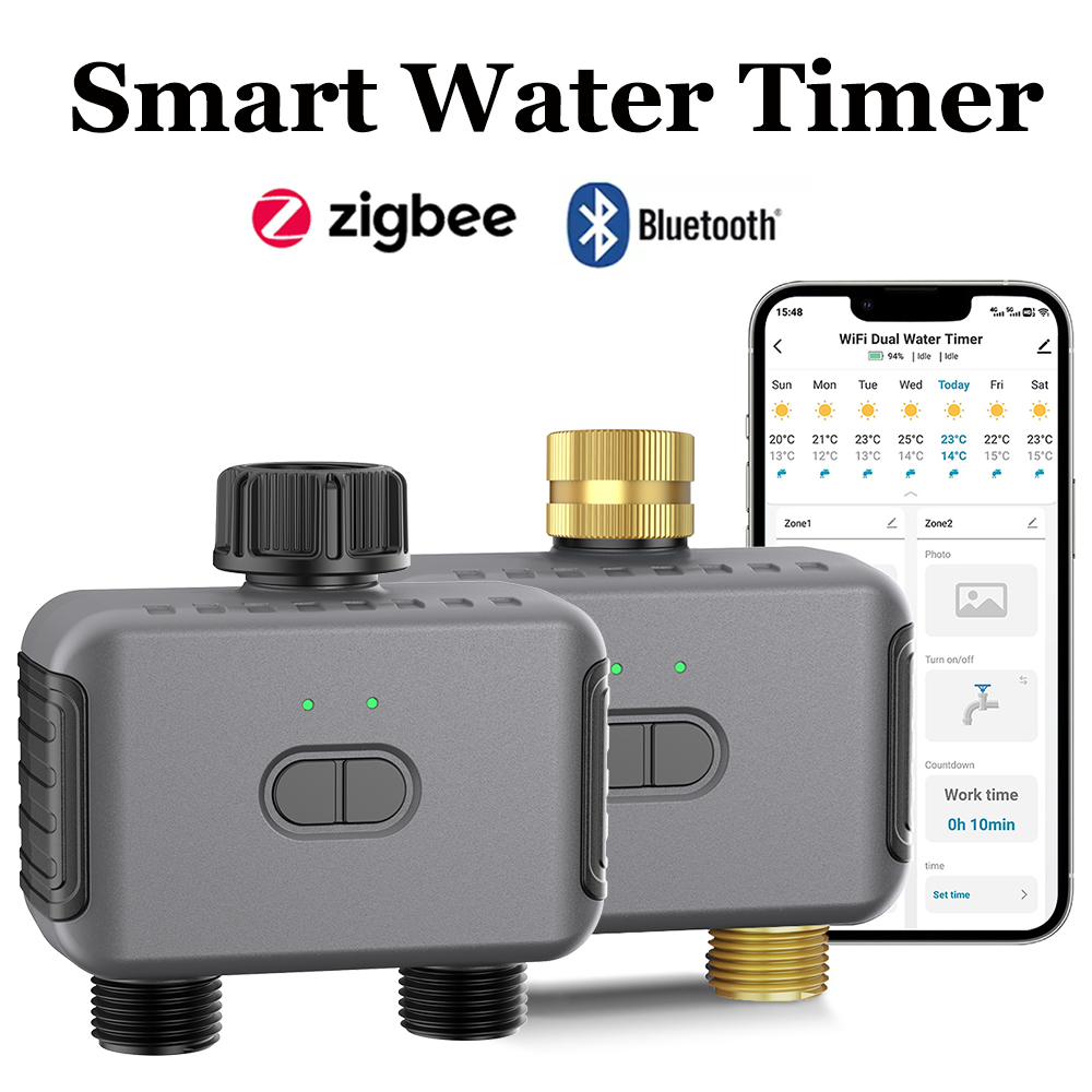 تويا مؤقت مياه ذكي زيجبي/BT وح - مراجعة Smart Garden Monitoring System وسعره