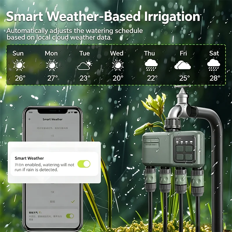 نظام ري ذاتي للنباتات مع مؤقت  - مراجعة Smart Garden Monitoring System وسعره