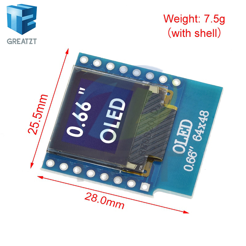 شاشة OLED مقاس 0.66 بوصة من GR - مراجعة Smart Garden Esp32 وسعره