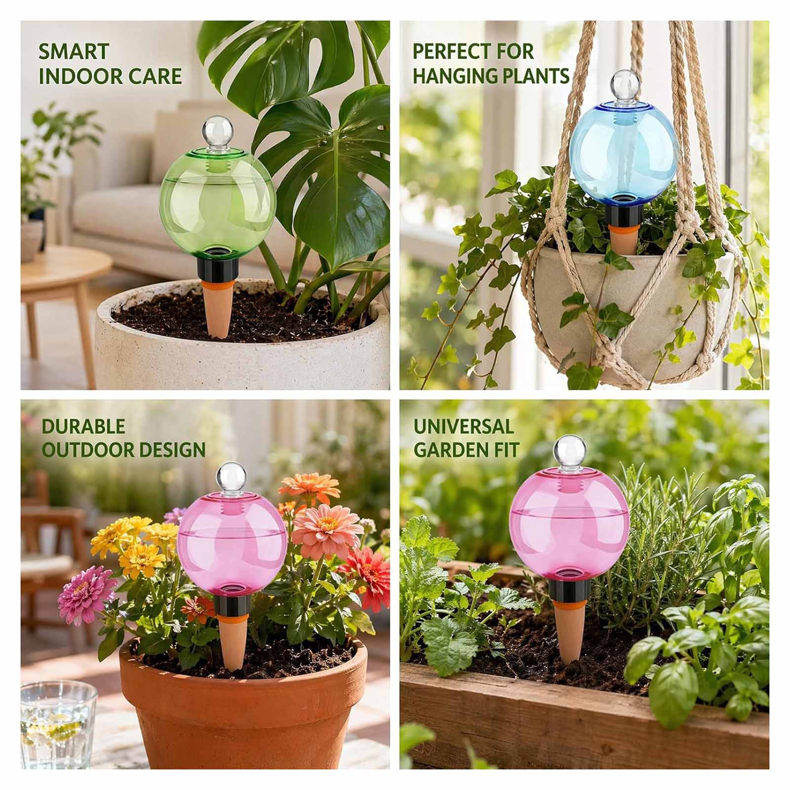 كرات ري ذاتية سعة 500 مل، كرات - مراجعة Plant Watering Globe وسعره