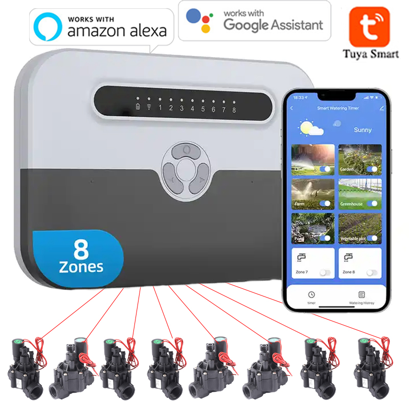 نظام ري ذكي داخلي بـ 8 محطات م - مراجعة Smart Garden Monitoring System وسعره