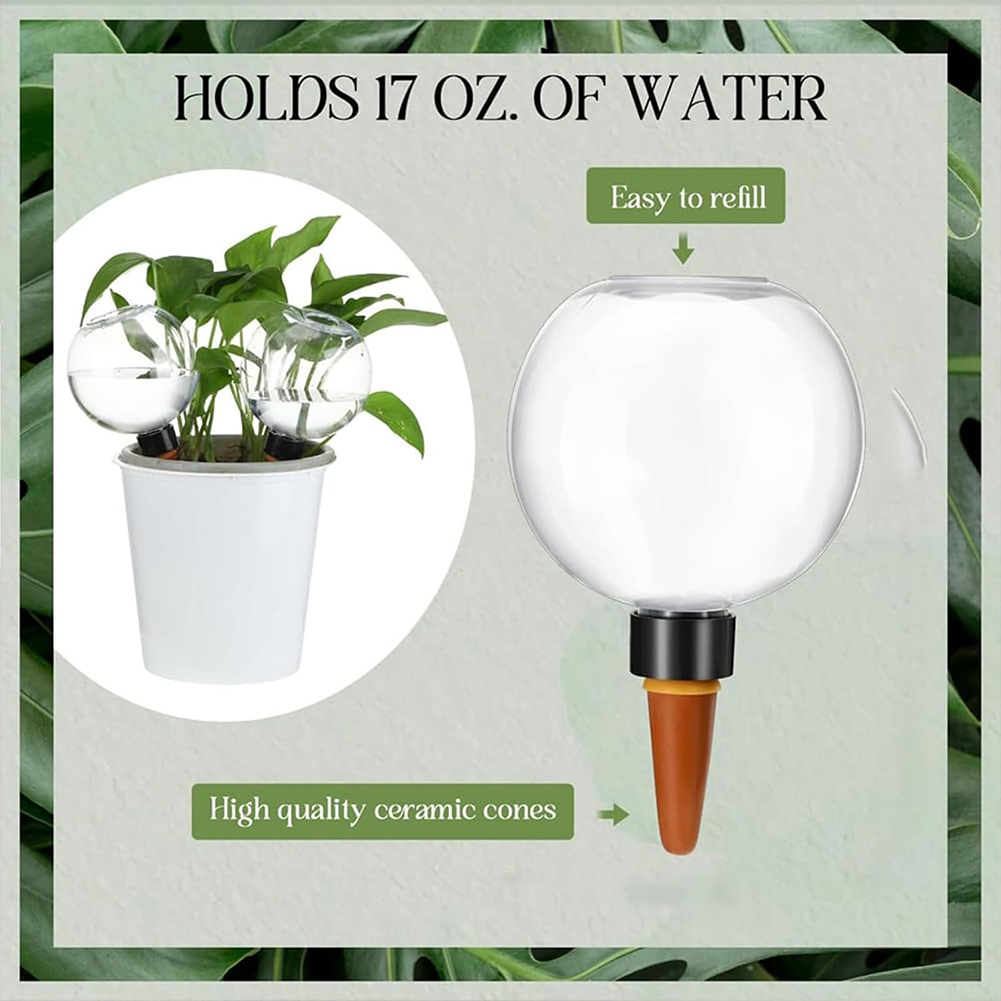 كرات ري ذاتية سعة 500 مل، نظام - مراجعة Plant Watering Globe وسعره