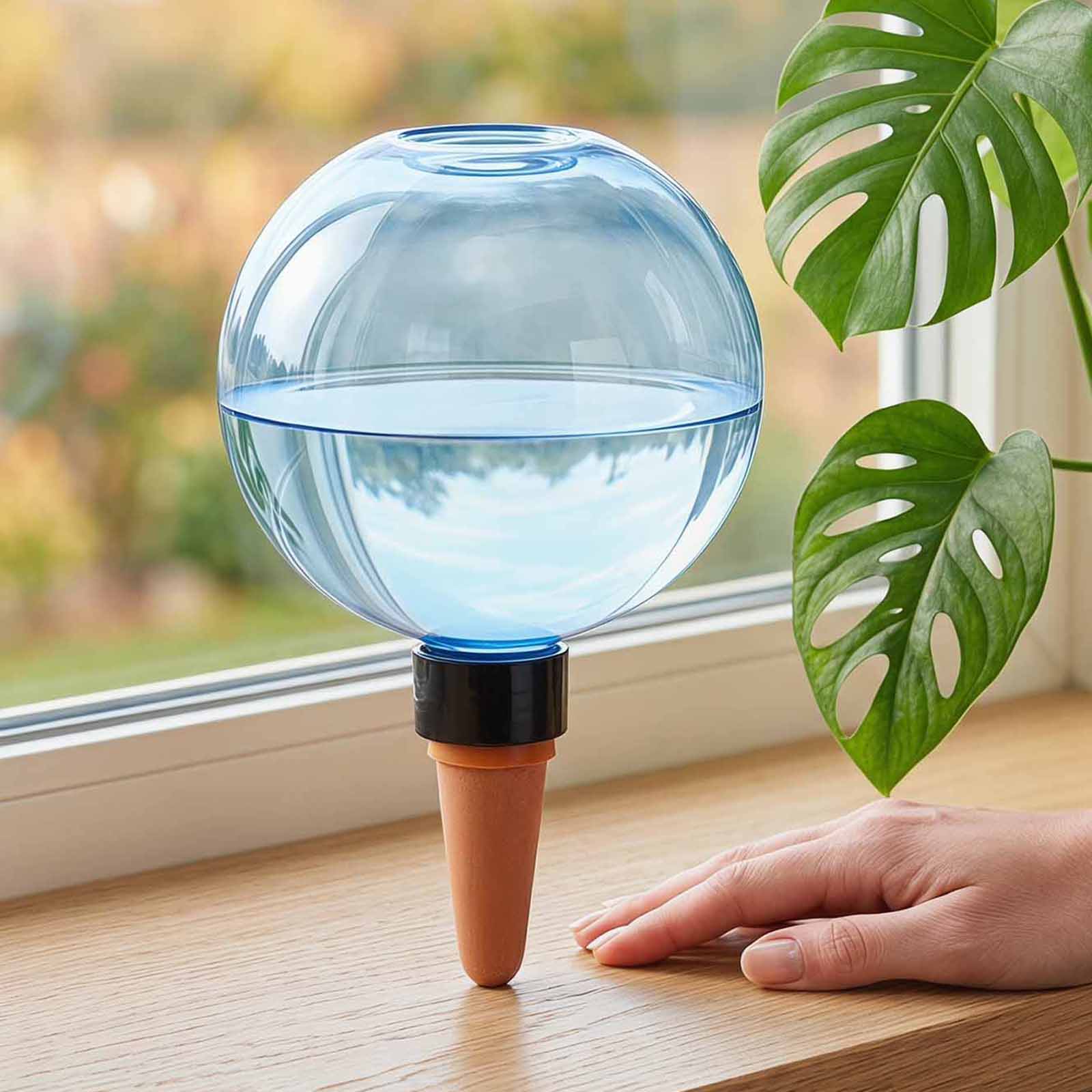 1/4 قطعة كرات ري ذاتي للنباتات - مراجعة Plant Watering Globe وسعره