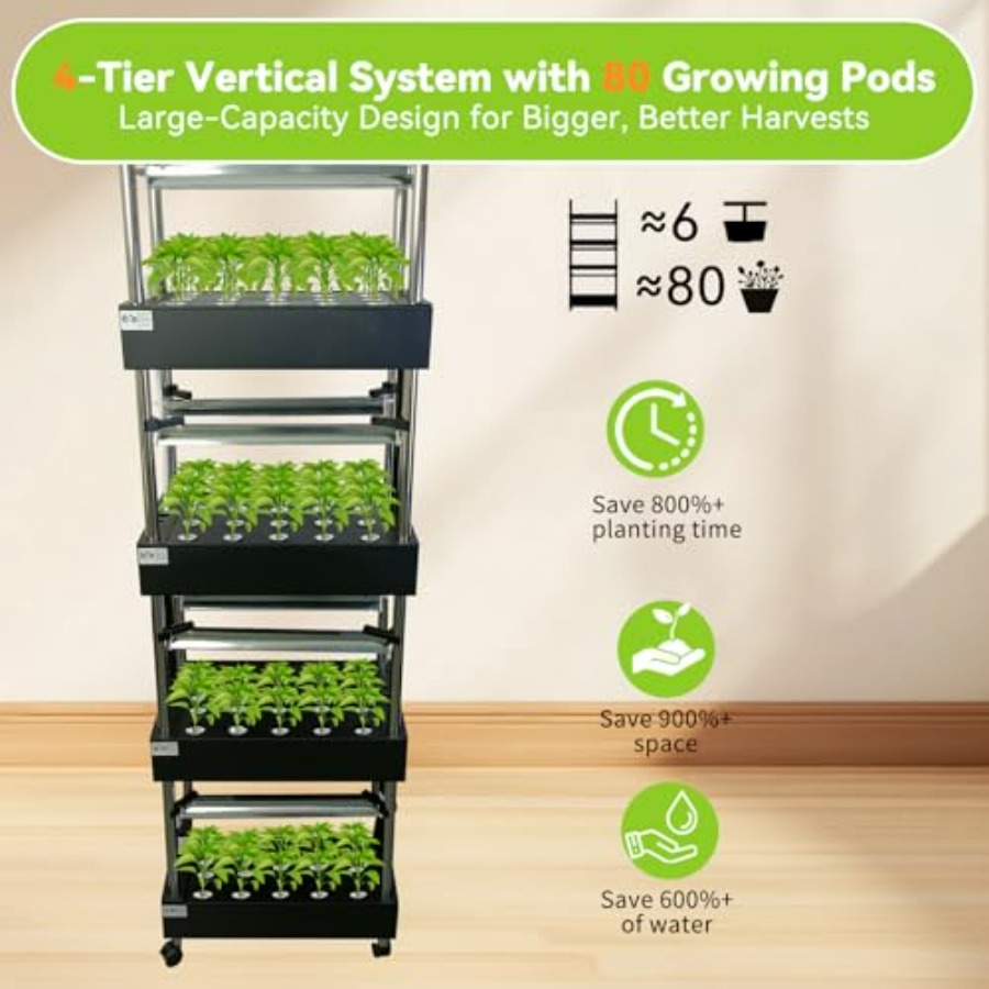 نظام زراعة مائية داخلي: حديقة  - مراجعة Smart Garden Vertical وسعره