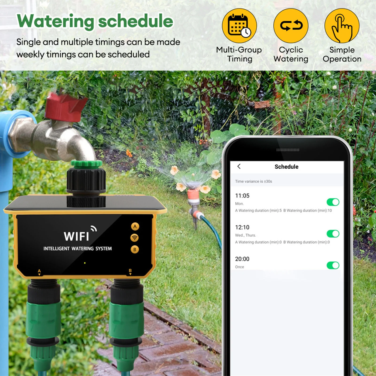 مؤقت ري ذكي يعمل بالطاقة الشمس - مراجعة Smart Garden Timer وسعره